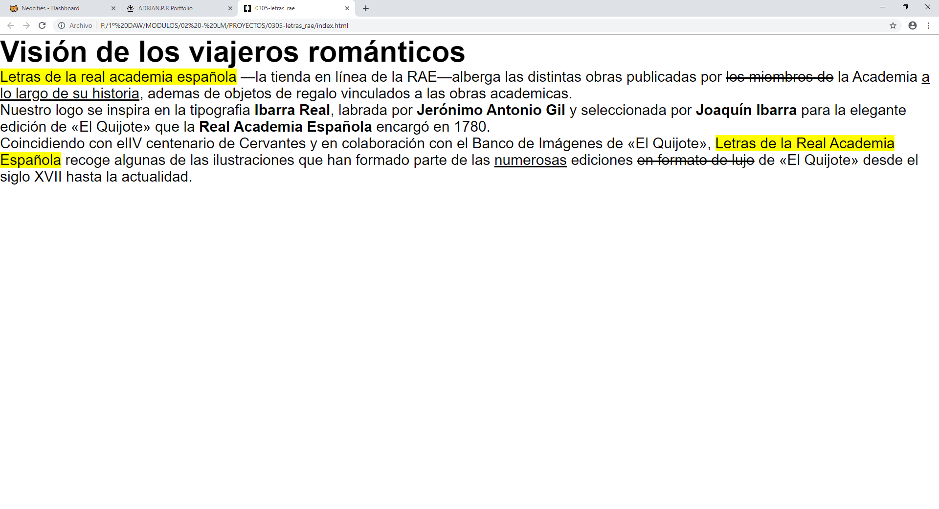 Letras RAE